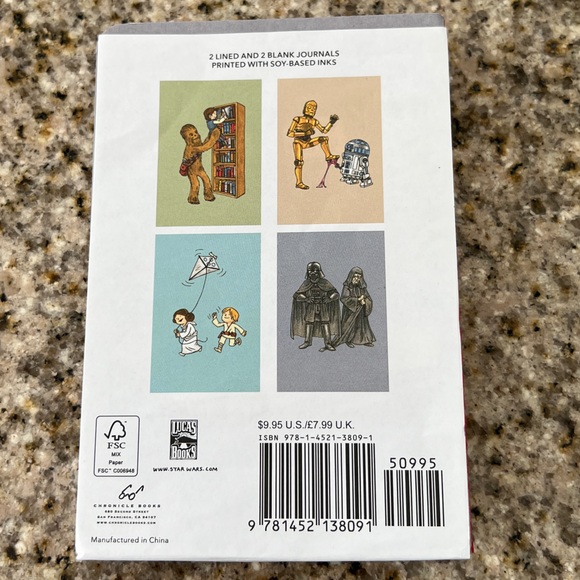 Star Wars - Darth Vader and friends journal set.pack of 4 - Picture 7 of 7